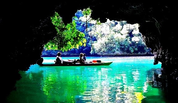 by RivieraNayarit on Flickr.Rock Islands of Palau, Micronesia.