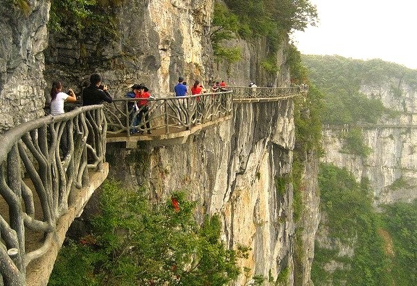 by fossey posse on Flickr.The cliff path on Tianmen Mountain National Park - Zhangjiajie, China.
