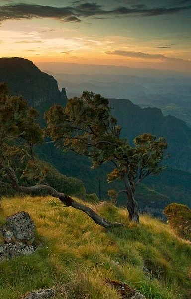 Sankaber Sunset in Simien Mountains, Ethiopia