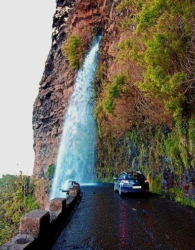 Waterfall Highway, Madeira, Portugal