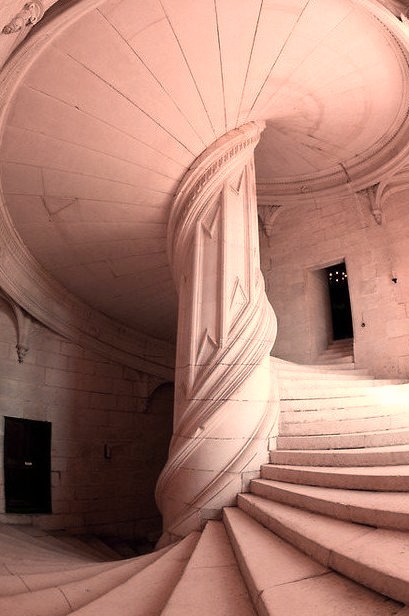 da Vinci Staircase, La Rochefoucauld, France