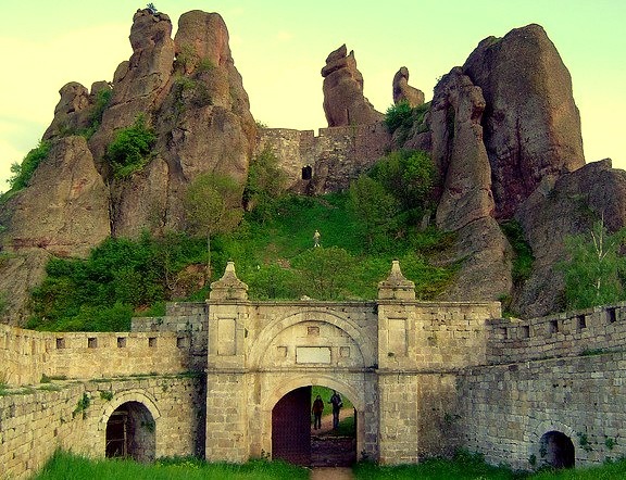 The entrance to Belogradchik Fortress, Bulgaria
