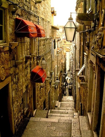 Dubrovnik steps, Croatia