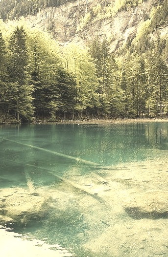 Blausee  in Kander Valley / Switzerland