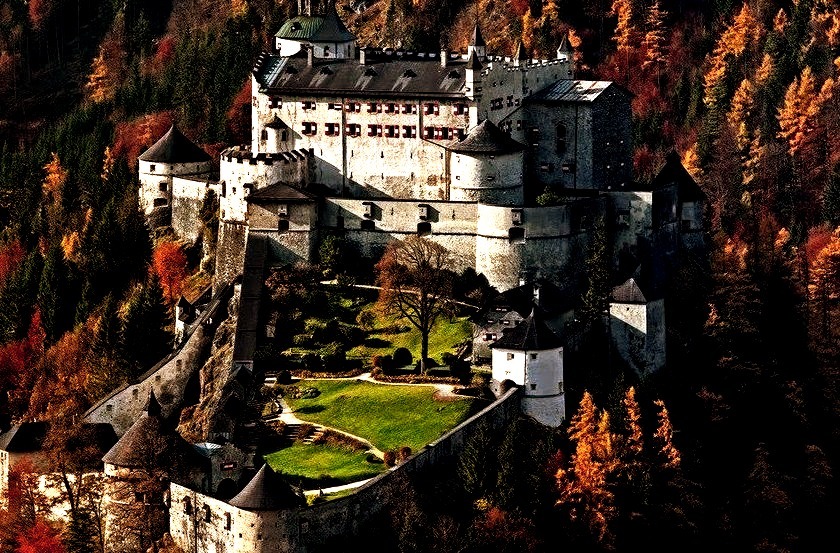 Rising above the forest, Hohenwerfen Castle / Austria