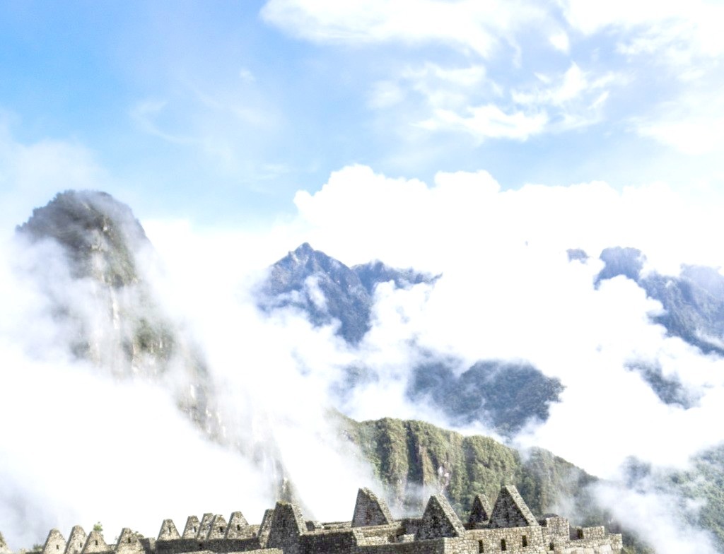 Machu Picchu up in the clouds / Peru 